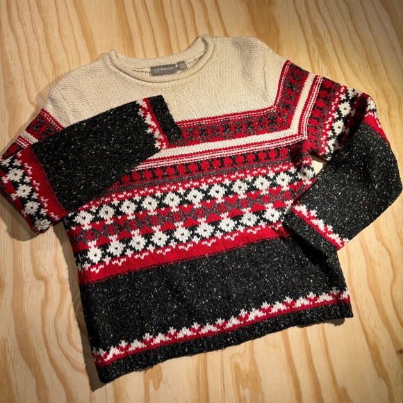 croft & barrow | Sweaters | Croft Barrow Womens Fair Isle Knit Crewneck ...